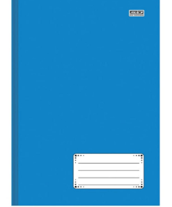 CADERNO BROCHURA 48 FOLHAS CAPA DURA 1/4 AZUL - SÃO DOMINGOS