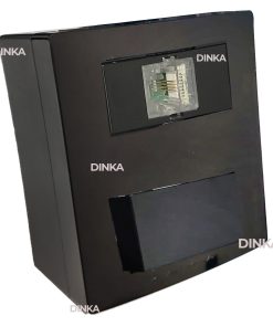 Caixa de sobrepor dupla um módulo telefone rj11 e outro Interruptor preto preta