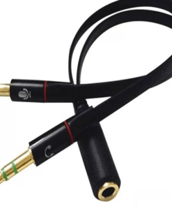 Cabo de áudio adaptador P2xP3 femea audio e fone 8042 Md9 PT 1 UN