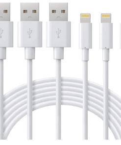 Cabo carregador para iPhone [certificado MFi] Novtech pacote com 3