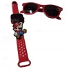 Super Mario Bros Relogio Digital E Oculos Escuro Vermelho - Image 3