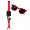 Super Mario Bros Relogio Digital E Oculos Escuro Vermelho