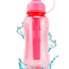 Garrafa Squeeze Esportiva Com Tubo Gelo 600ML ROSA / U - Image 2