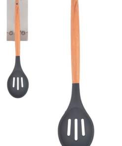 Alternative view of Colherão De Arroz Vazada Em Silicone Colher Utensílio 31Cm U / CINZA
