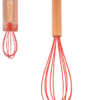 Batedor De Ovos Claras Fouet Em Silicone Cabo Madeira VERMELHO / U - Image 2