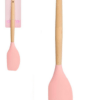 Espátula Pão Duro De Silicone Utensílio Cozinha Cabo Madeira ROSA / U - Image 2