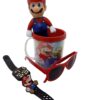 Relogio Super Mario Bros Kit Infantil Boneco + Copo Oculos - Image 6