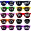 10 Oculos Blogueira Com Frase Colorido + Caneta