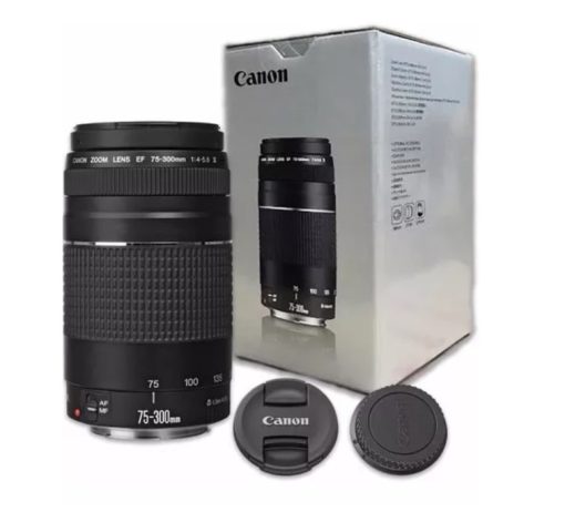 Lente fotográfica Lente Canon Ef 75-300mm Lente câmera