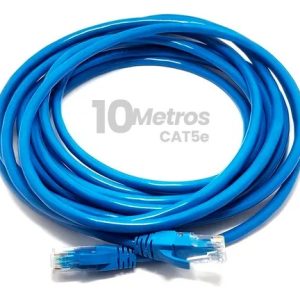 Cabo De Rede 10m Cat5e 10 Metros Azul Ethernet Lan Rj45 Boyu Cell