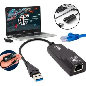 Adaptador De Rede Ethernet Usb 3.0 Para Rj45 Placa Cabo Suporta 10/100/1000 gbps Davely