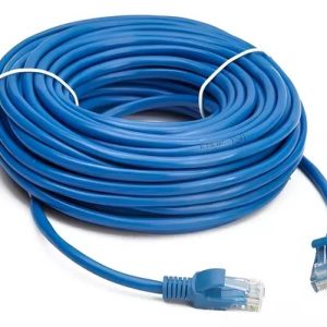Cabo De Rede Internet 30m 30 Metros Cat6 Azul Crimpado Giga Lan Ethernet Boyu Cell