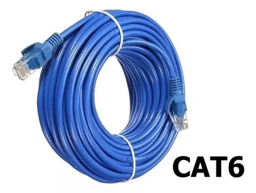 Cabo De Rede Cat6 5 Metros Ethernet Lan Giga 10/1000 MFL