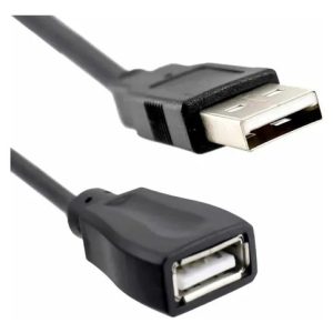 Cabo Usb Macho X Fêmea 1,5 Metros Usb 2.0 Extensor Cor Preto