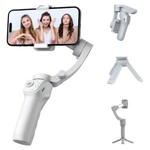 Estabilizador Peining M01 Gimbal - Celular - 3 Eixos Cor Cinza