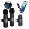 Microfone Sem Fio Duplo Lapela Profissional iPhone Android