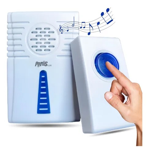 Campainha Sem Fio Residencial Wireless De Longo Alcance Wifi Branco