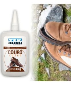 Cola instantânea Tekbond 100g sapato Calçado couro metal Eva