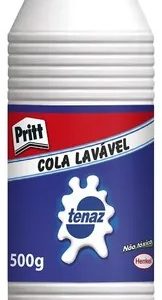 Cola Tenaz Pritt Branca Artesanato Líquida Lavável 500g Cor Branco