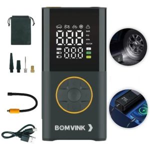 Mini Portatil Bomba De Ar Calibrador Compressor Digital Led