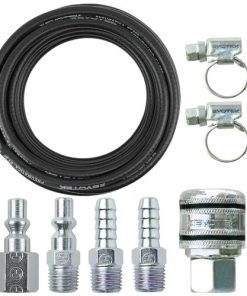 Kit Mangueira 15m Borracha Compressor Pistola 5/16 + Engate