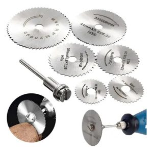 Kit 6 Discos Serra Com Haste Mini Micro Retifica E Furadeira