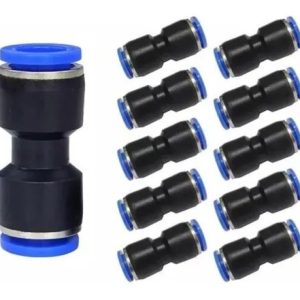 Kit Emenda Pu 50 Peças/10 Peças De 4mm/ 6mm/ 8mm/ 10mm/ 12mm