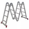 Escada Multifuncional de Alumínio 4x4 com 16 Degraus Dobrável e Articulada BotaFogo – Leve e Resistente