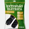 Extensão Elétrica 10 Metros Bivolt Preto 3 Tomada Tripolar Preto