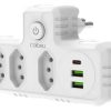 Extensão 110v/220 Coibeu 3 Tomadas 2 Usb 1pd Bivolt Power