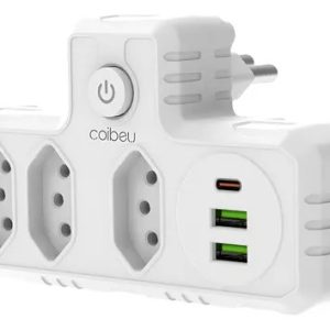 Extensão 110v/220 Coibeu 3 Tomadas 2 Usb 1pd Bivolt Power