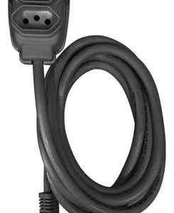 Extensão Elétrica 1,5 Metros 2,5mm 2p+t 20a Preta Ilumi Cor Preto