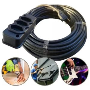 Descrição MEGATRON -O Cordão Prolongador para cozinha 20A, foi desenvolvido na cor PRETO e com 5M para atender a necessi