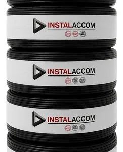 Fio Elétrico 1,5mm Cabo Flexível 1 5mm Rolo 100m Metros 750v Cobertura Preto