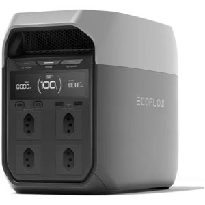 Ecoflow Delta 3 - Estação De Energia Portátil Gerador Solar 1800w X-boost 2200w Capacidade 1024wh 127v BR