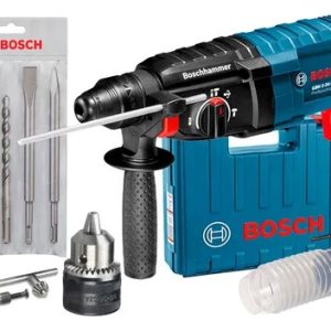 Martelete Bosch Profissional Gbh 2-24d Azul 820w Sds Plus Com Maleta E Acessorios