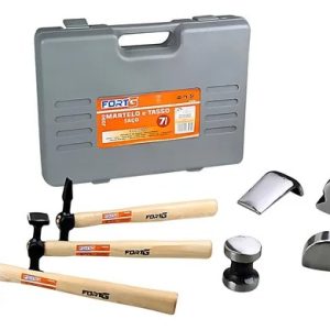 Jogo De Martelo E Tasso Em Aço Com 7 Peças Fortgpro-fg8190