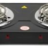 Fogão Cooktop Fogareiro Elétrico 2 Bocas Inox 110 E 220 Nza