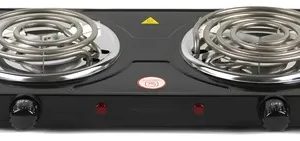 Fogão Cooktop Fogareiro Elétrico 2 Bocas Inox 110 E 220 Nza