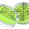 Kit 2 Nível Bolha Redondo 32 X 7mm Verde Regulagem Precisa
