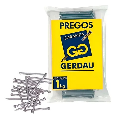 Prego Sem Cabeça Polido 10x10 1kg Gerdau