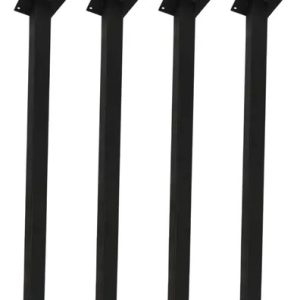 Kit 4 Pé 75cm Mesa Tubo Cannes Hairpin Legs Preto Reforçados Preto