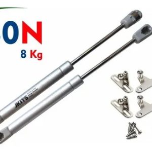 Par de Pistão Amortecedor a Gás Portas Móveis Armários 80N Força Normal Jomarca