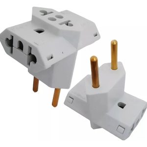 Kit 10 Adaptador Plugue De Tomada Benjamim T Com 3 Entradas Multiplicador De Tomadas 10a/20a