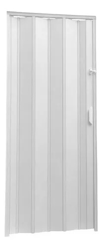 Porta Sanfonada De Correr Pvc Multilit 2,10cmx0,90cm Cores Cor Branco