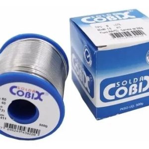 Estanho Para Solda 60x40 Snxpb 1,0mm Fluxo Ra T2 500g Cobix