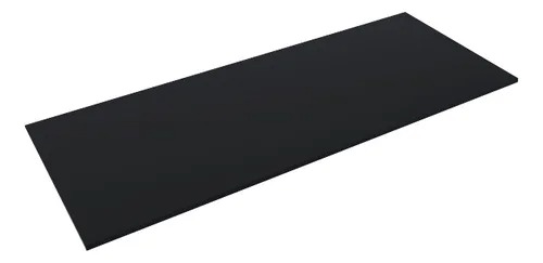 Prateleira Tampo Mesa Preto 80x65 15mm Sem Suporte
