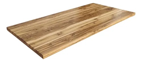 Tampo Madeira Teca Verniz Sob Medida Pequeno Mesa Setup T1