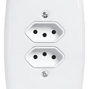 Kit 10 Tomadas Duplas 10a 4x2 250v 2 Tomadas Pluzie Ideale