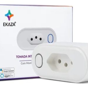Tomada Inteligente Wifi 10a Ekaza Medidor De Consumo Smart Alexa Google Tuya Smart Life 110v